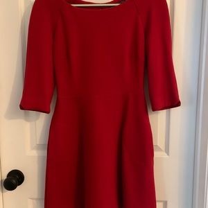Zara Trafaluc ponte red dress